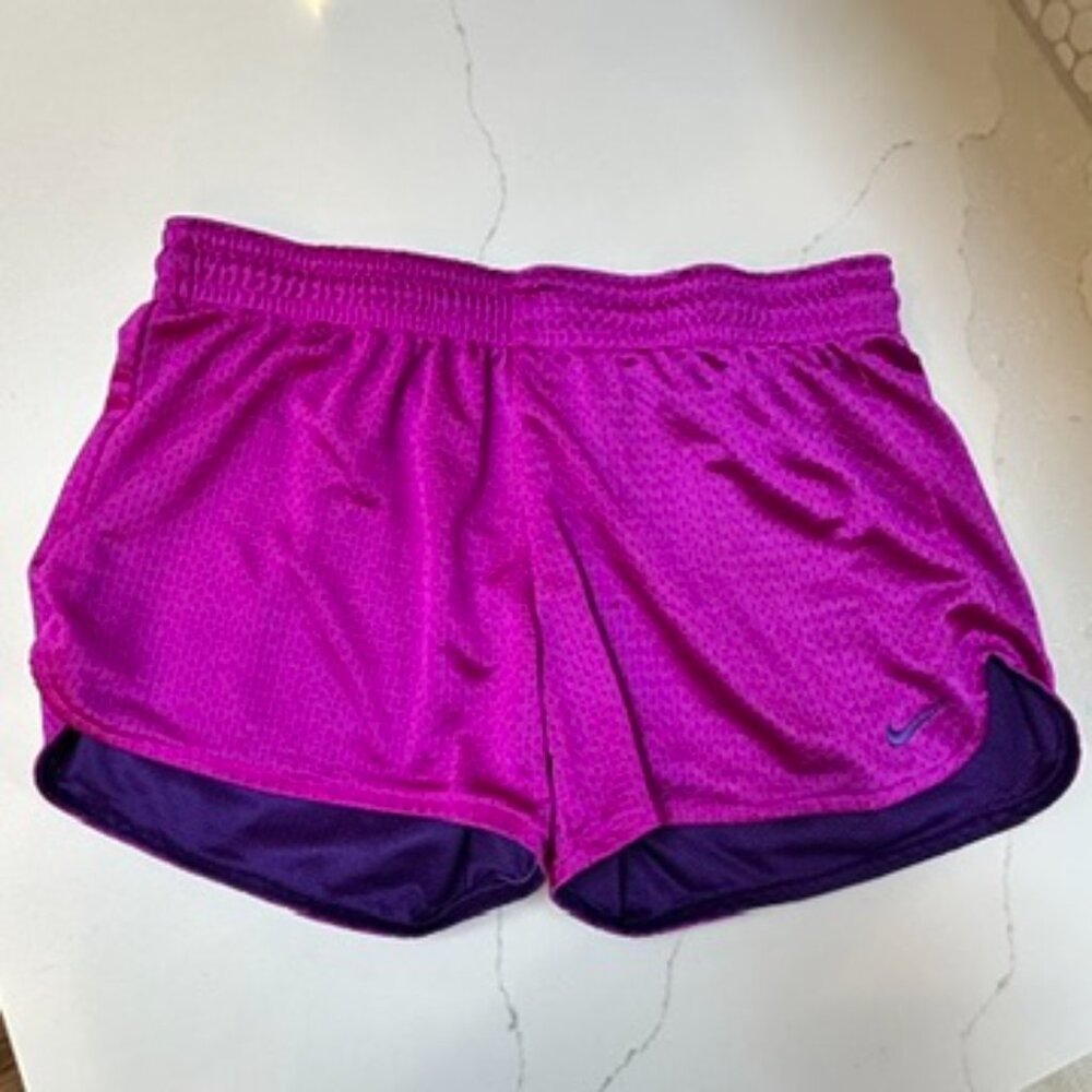Nike magenta purple running shorts - size small